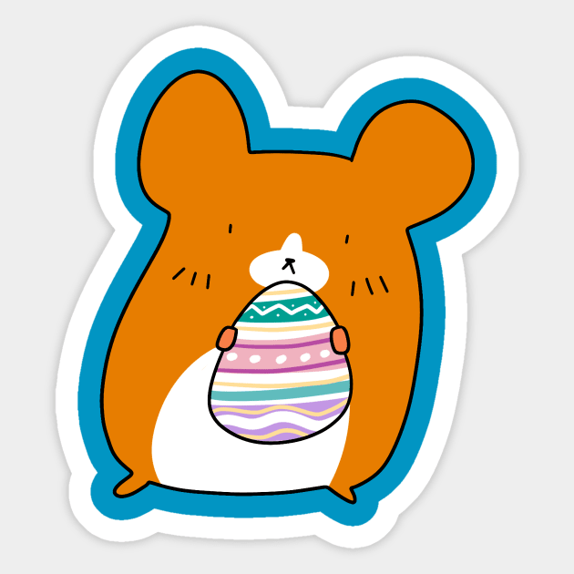 Easter Egg Hamster Sticker by saradaboru